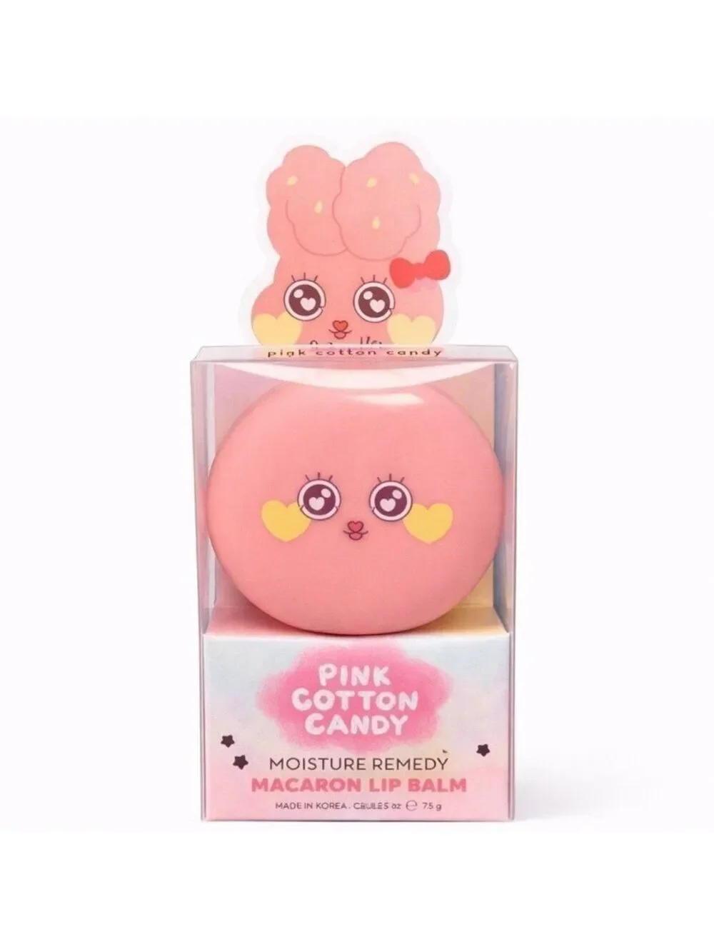 The Crème Shop Cotton Candy Pink Moisture Remedy Lip Balm